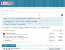 Tablet Screenshot of cisnet.edu.vn